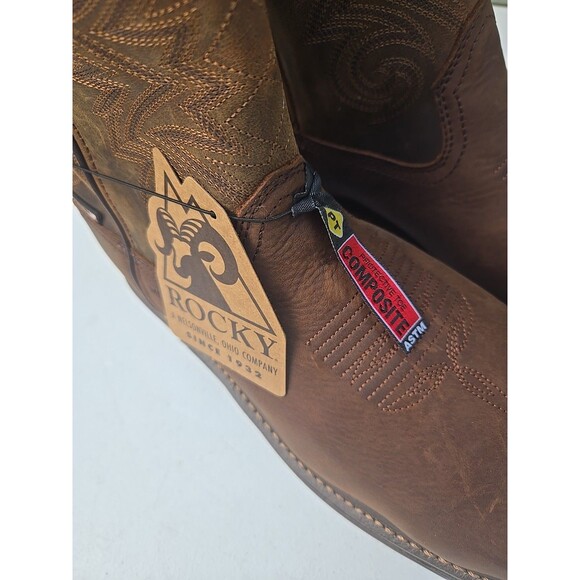 Rocky mens  Waterproof Composite Toe Western Boot Size 11.5W main image 10